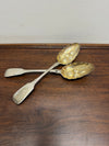 Matched Pair Georgian Sterling Silver Berry Spoons | Antique & Vintage | Moonee Ponds Antiques | Australia Wide Delivery