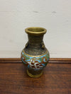 Chinese Champlevé & Cloisonne Enamel Brass Vase | Antique & Vintage | Moonee Ponds Antiques | Australia Wide Delivery