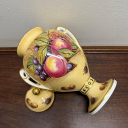 Aynsley Double Handled Lidded Orchard Gold Urn