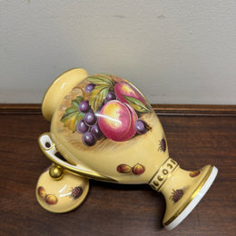 Aynsley Double Handled Lidded Orchard Gold Urn