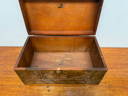 Antique Carved Camphor Wood Chest Ideal Jewellery Box | Antique & Vintage | Moonee Ponds Antiques | Australia Wide Delivery