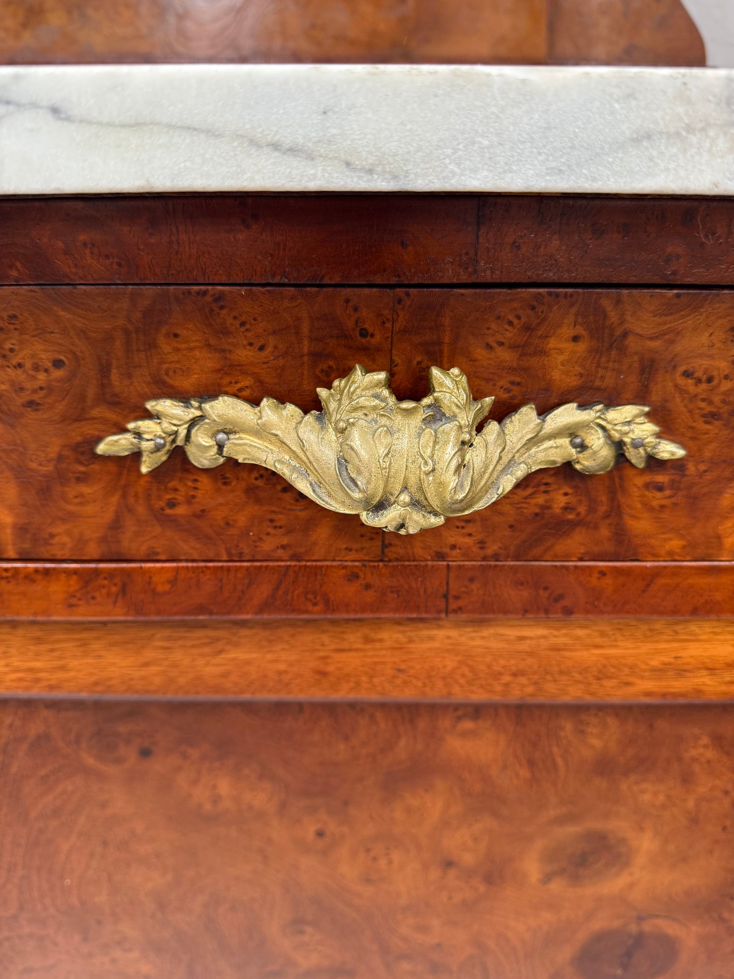 Stunning Belle Epoque French Marble Top Buffet/ Sideboard