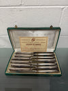 Paris Made Vintage Set of 12 French Silver Plated Knifes in Original Box | Antique & Vintage | Moonee Ponds Antiques | Australia Wide Delivery
