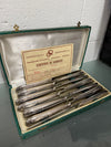 Paris Made Vintage Set of 12 French Silver Plated Knifes in Original Box | Antique & Vintage | Moonee Ponds Antiques | Australia Wide Delivery