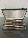 Paris Made Vintage Set of 12 French Silver Plated Knifes in Original Box | Antique & Vintage | Moonee Ponds Antiques | Australia Wide Delivery