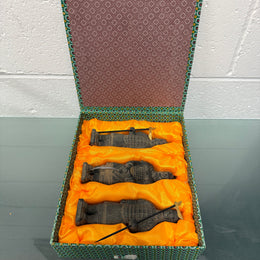 Set Of 3 Replica Terracotta Chinese Tomb Warriors