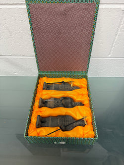 Set Of 3 Replica Terracotta Chinese Tomb Warriors | Antique & Vintage | Moonee Ponds Antiques | Australia Wide Delivery
