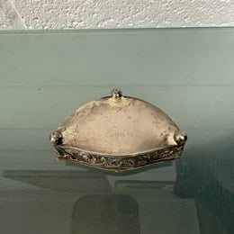 Edwardian EPBM Silver Trinket Box Engraved "Here's Your"