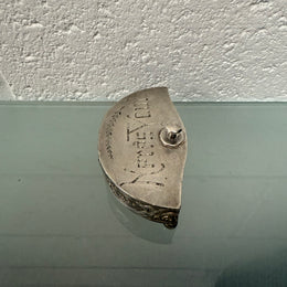 Edwardian EPBM Silver Trinket Box Engraved "Here's Your"