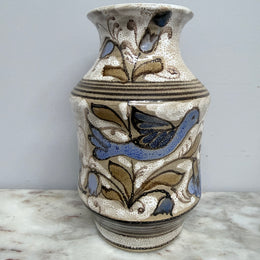 Vintage Elio Schiavon Hand Painted Vase