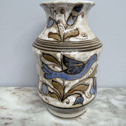 Vintage Elio Schiavon Hand Painted Vase