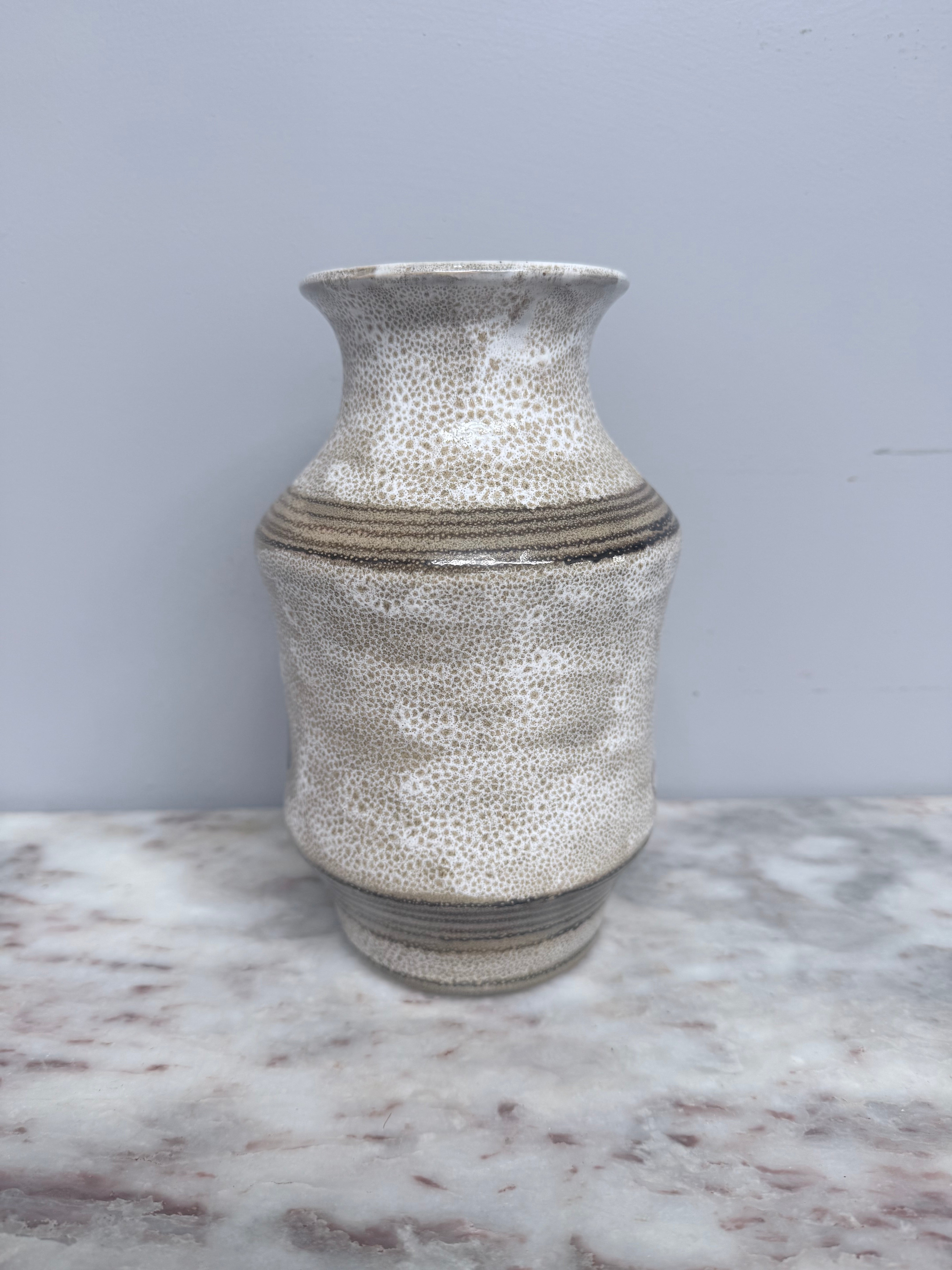 Vintage Elio Schiavon Hand Painted Vase