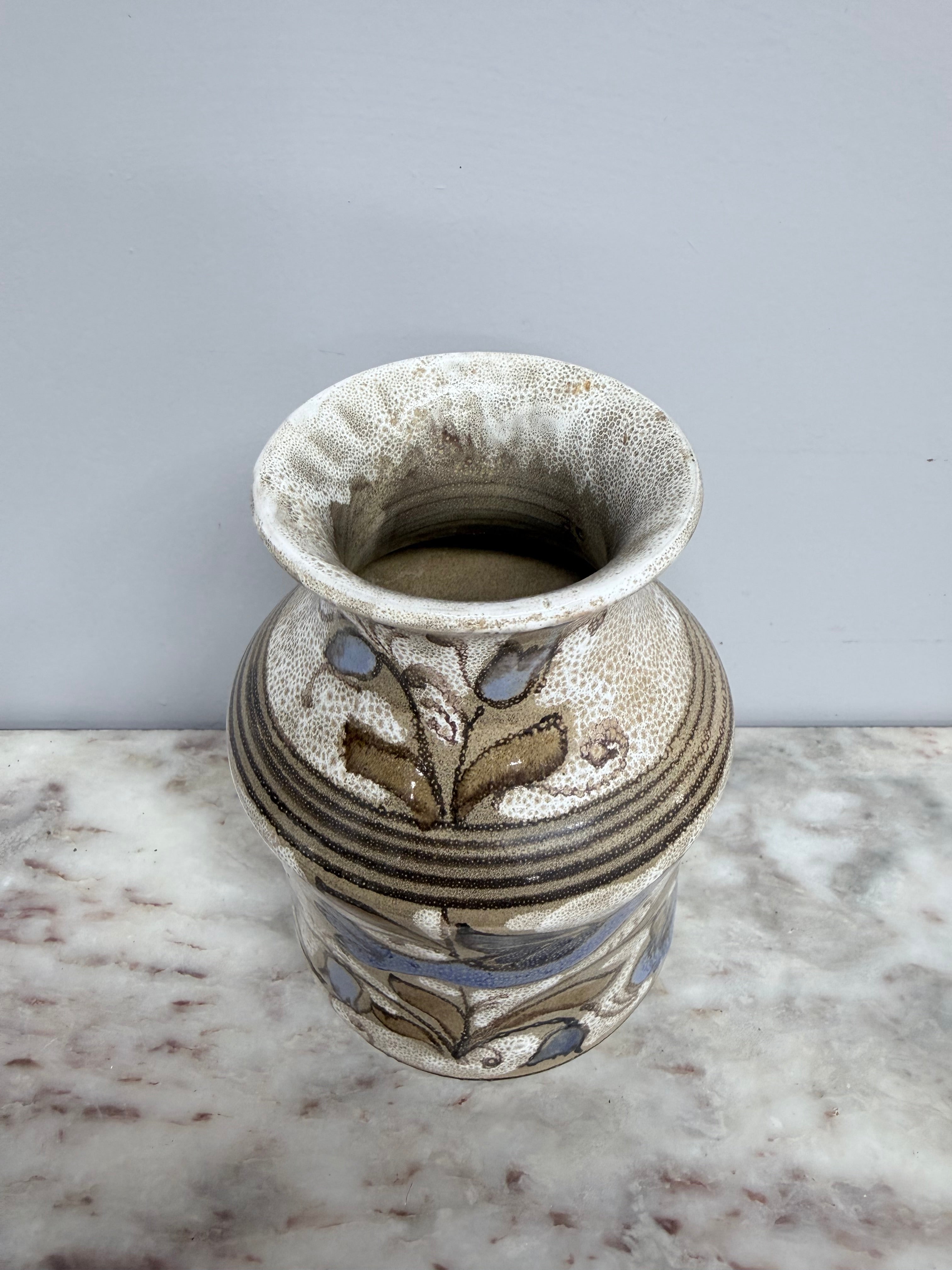 Vintage Elio Schiavon Hand Painted Vase | Antique & Vintage | Moonee Ponds Antiques | Australia Wide