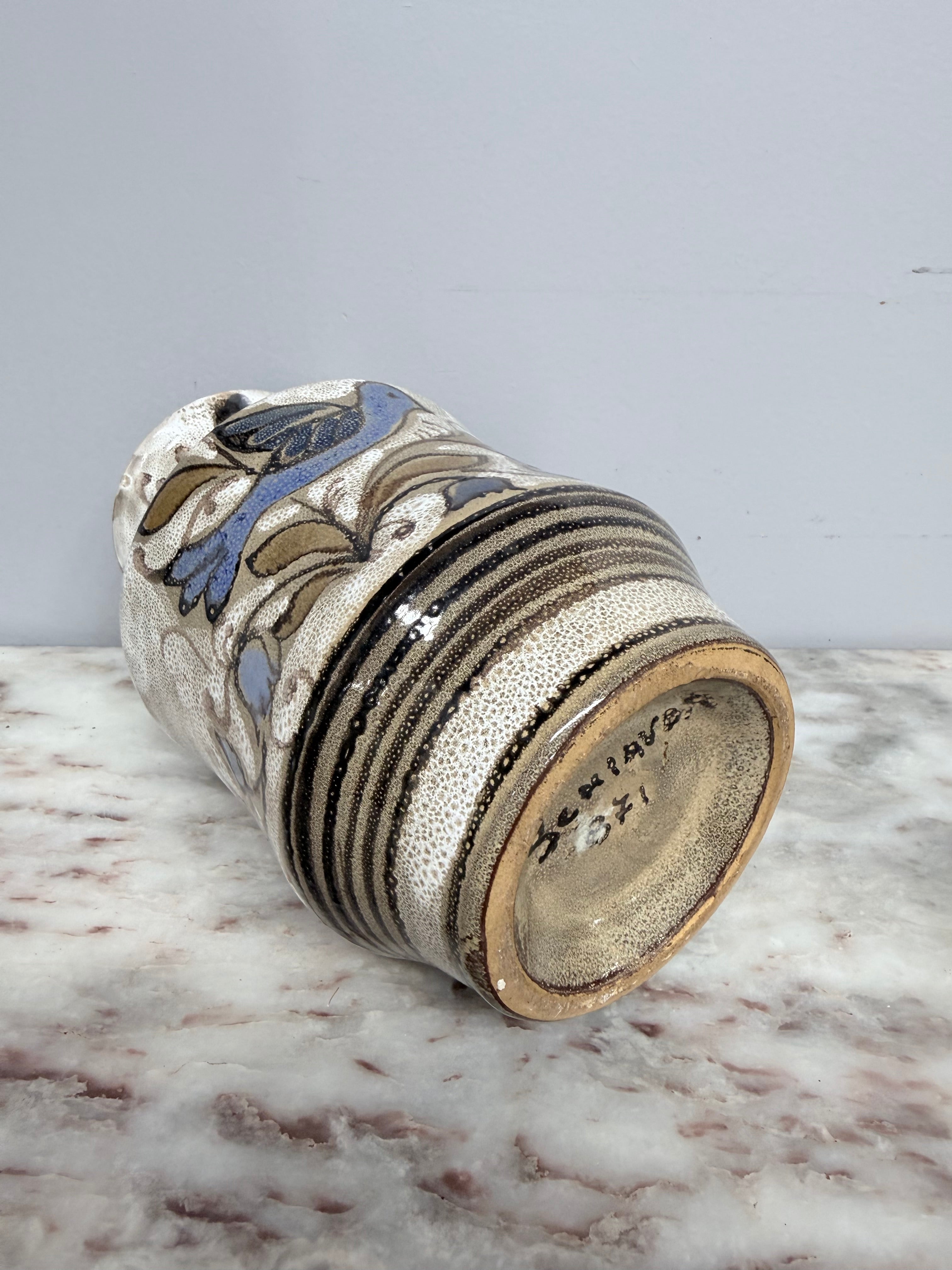 Vintage Elio Schiavon Hand Painted Vase | Antique & Vintage | Moonee Ponds Antiques | Australia Wide