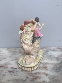French Signed Porcelain Figurine Group | Antique & Vintage | Moonee Ponds Antiques | Australia Wide Delivery