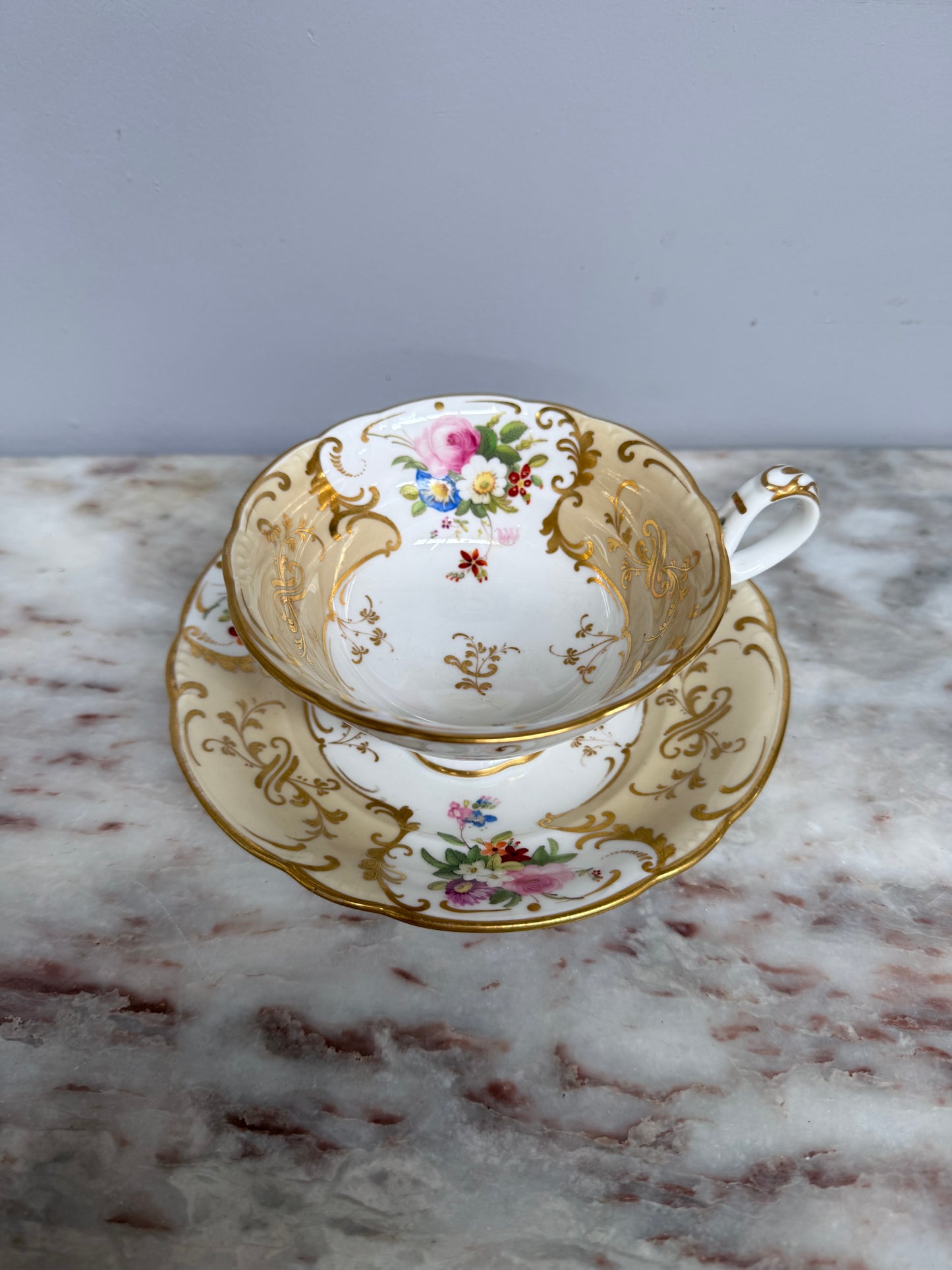 Antique John Ridgway 'Rivoli' Cup & Saucer