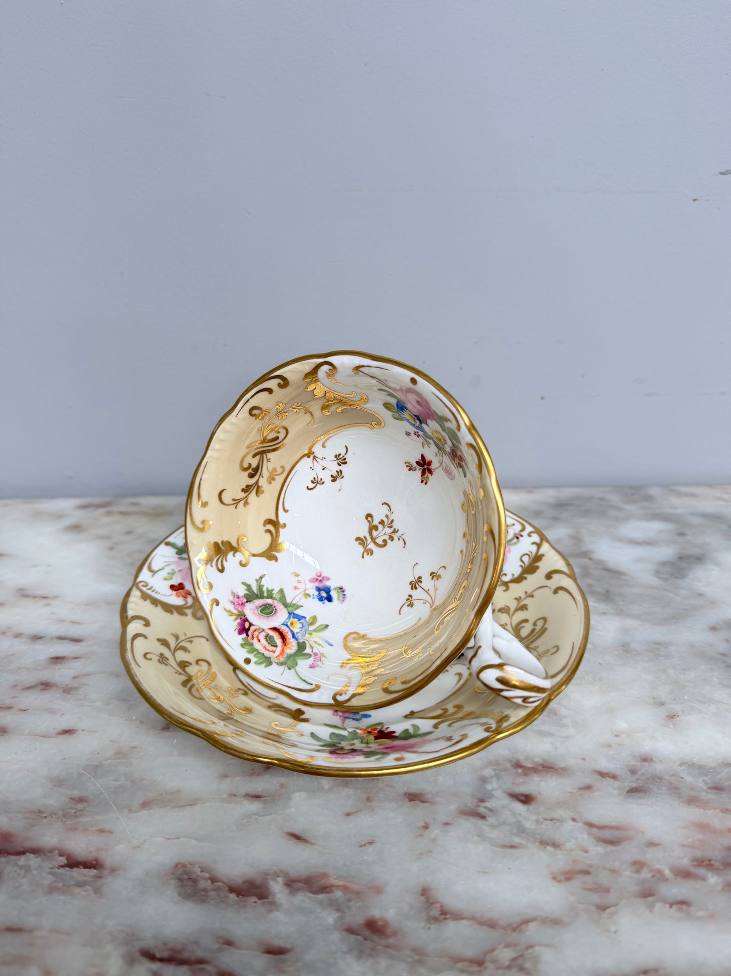 Antique John Ridgway 'Rivoli' Cup & Saucer