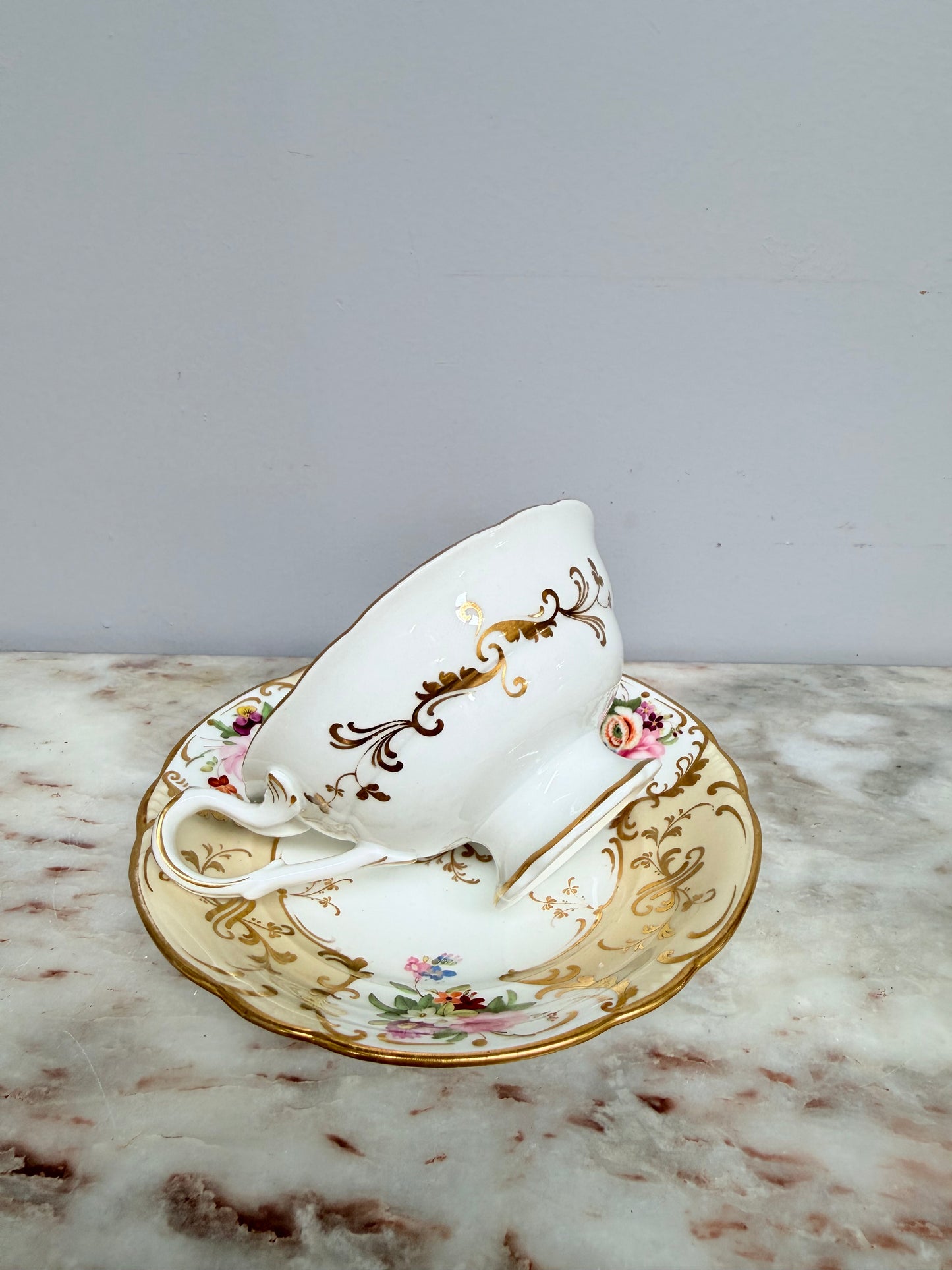 Antique John Ridgway 'Rivoli' Cup & Saucer