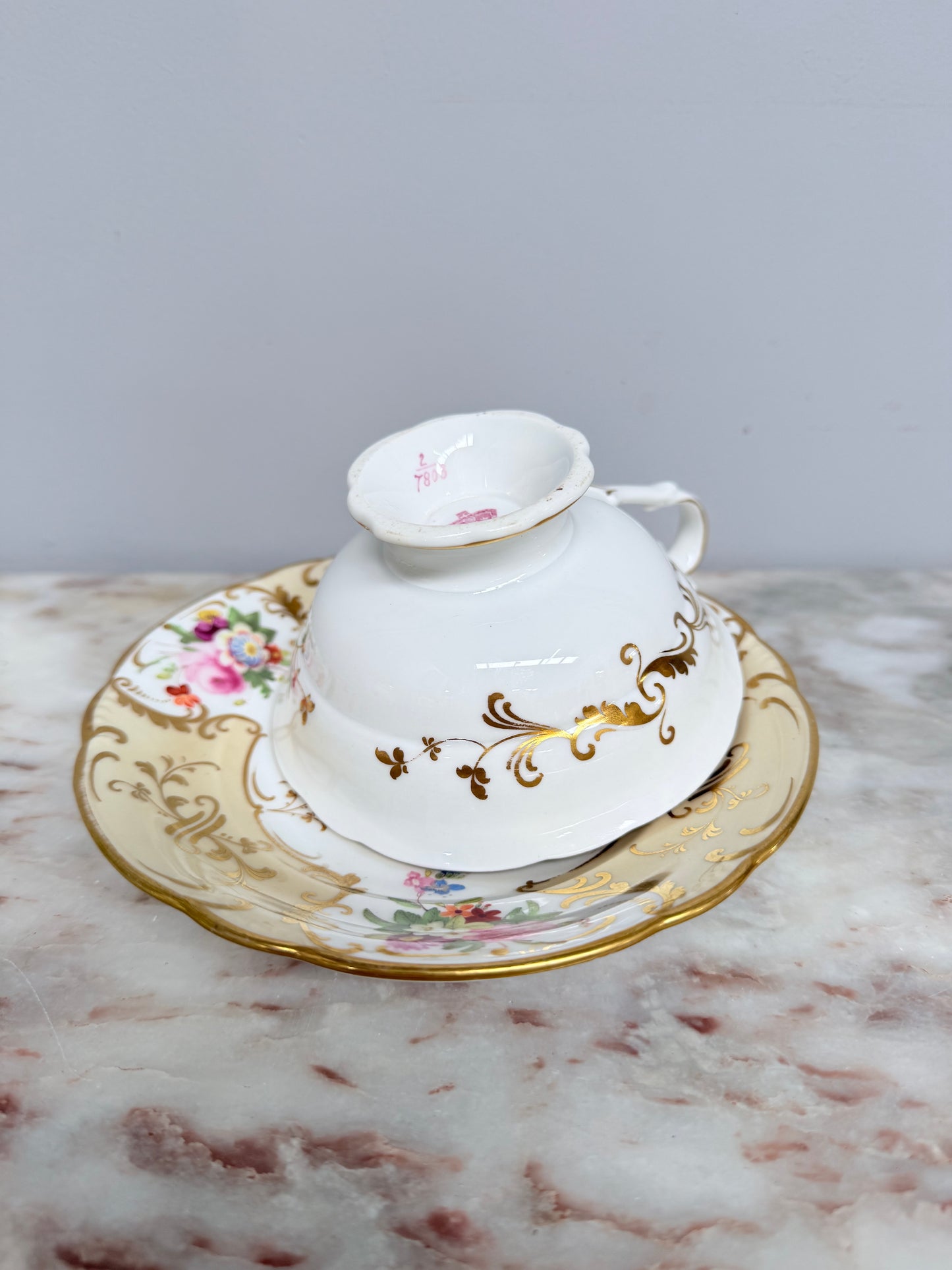 Antique John Ridgway 'Rivoli' Cup & Saucer