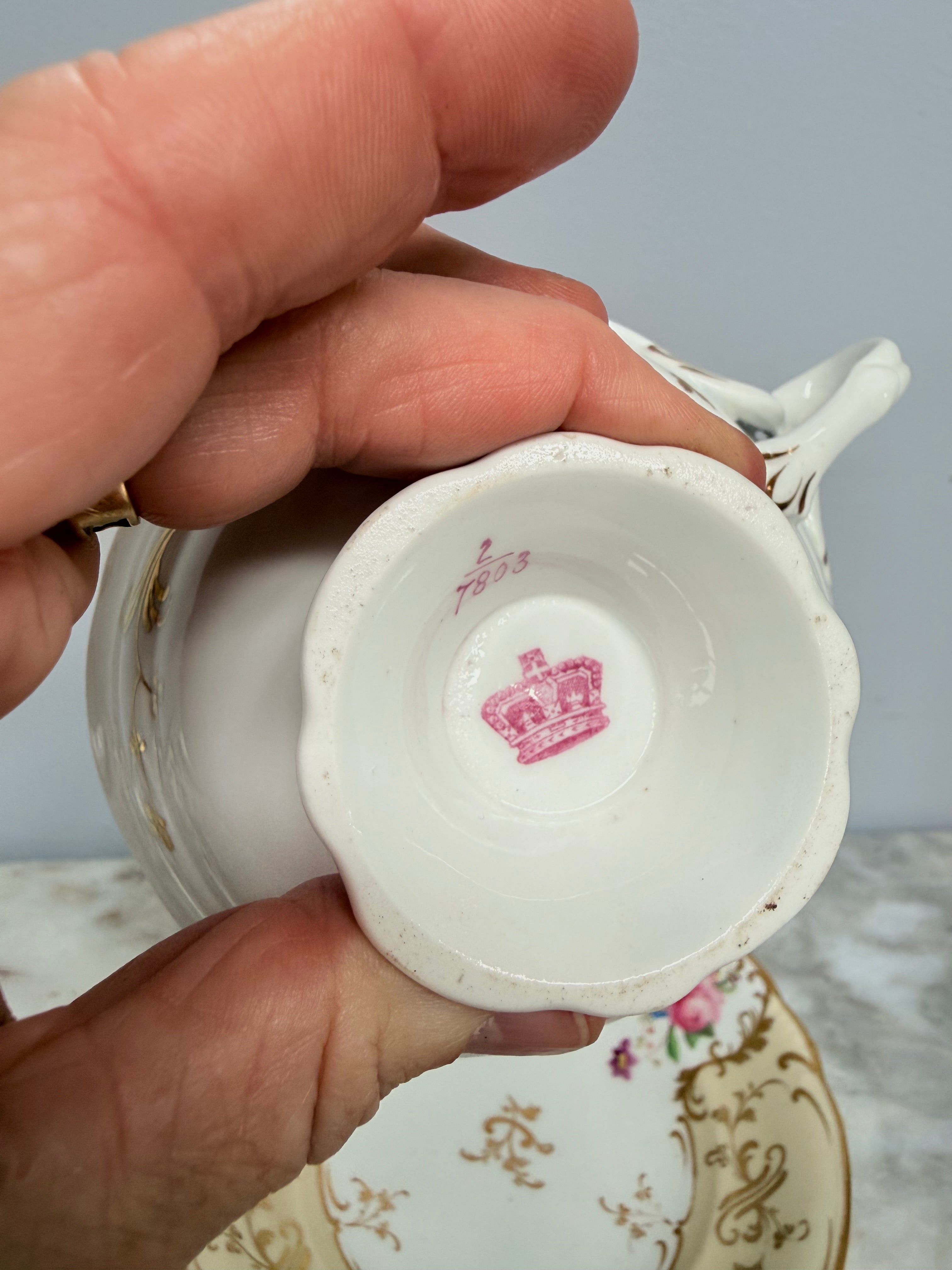 Antique John Ridgway 'Rivoli' Cup & Saucer | Antique & Vintage | Moonee Ponds Antiques | Australia Wide Delivery