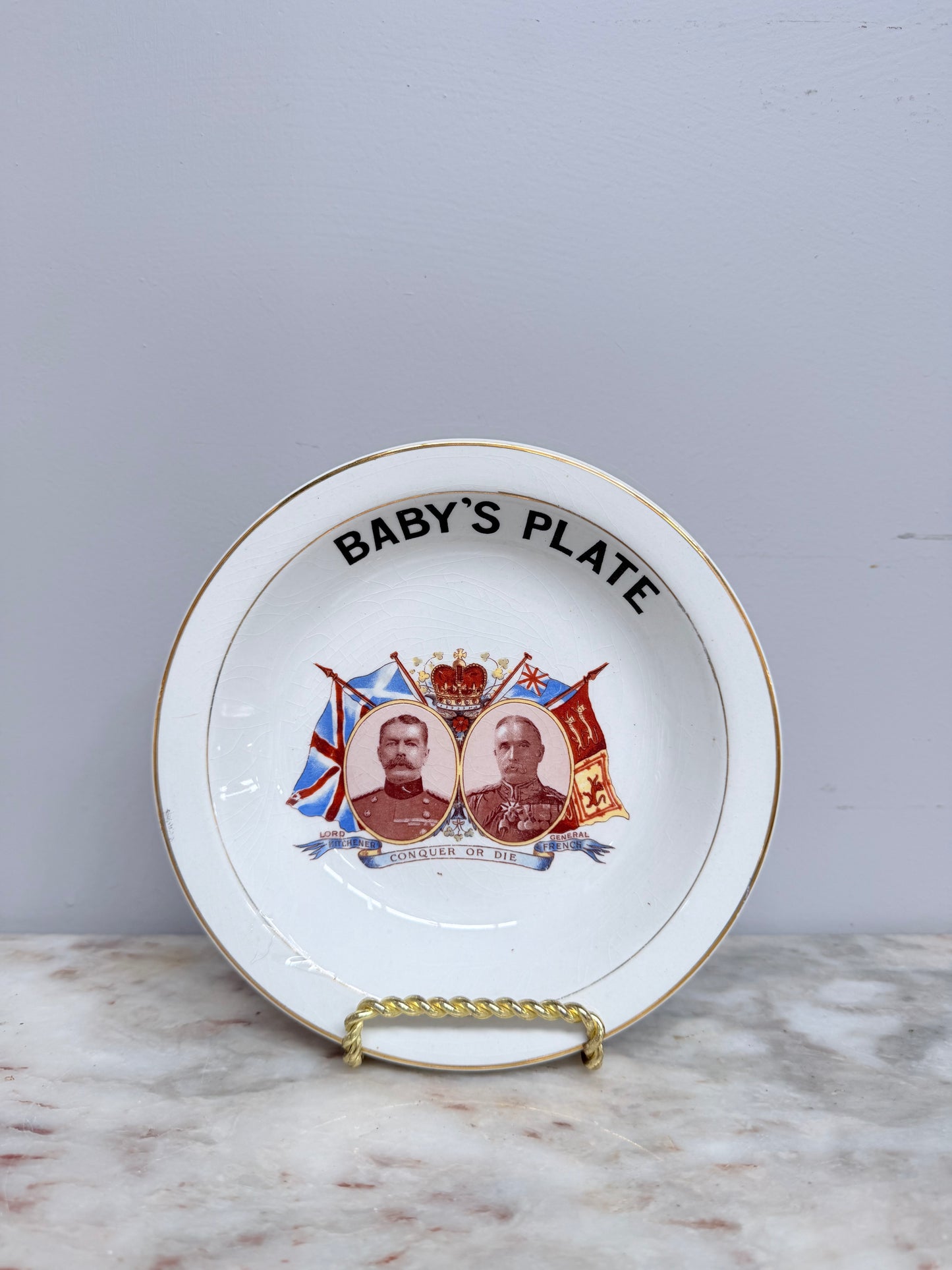 Empire Works Baby's Plate WWI