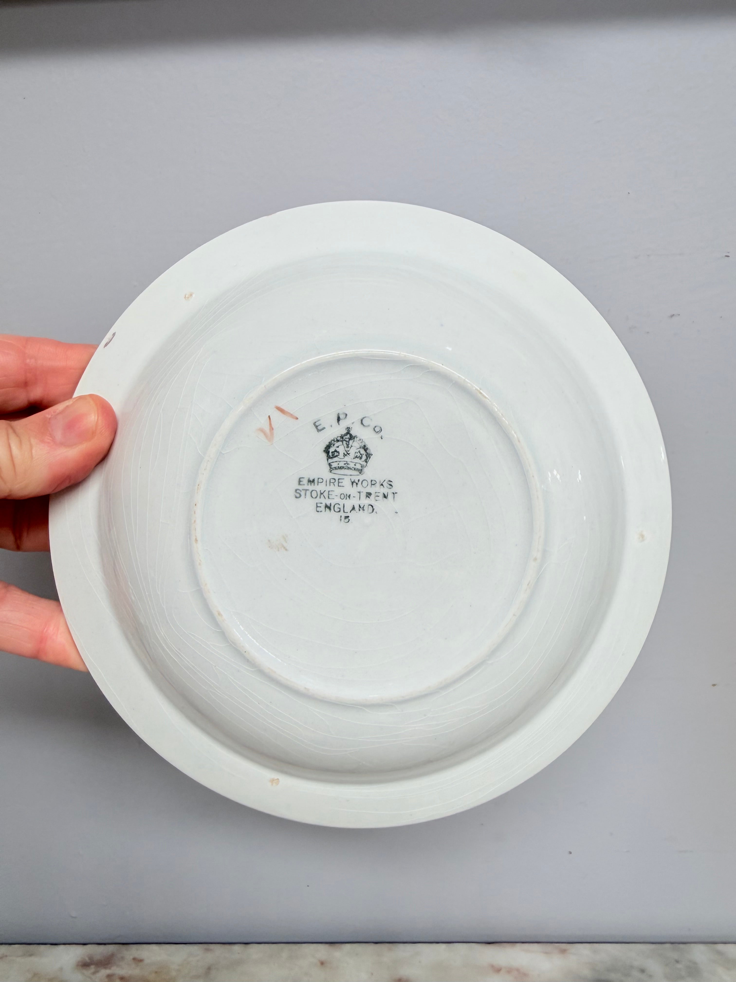 Empire Works Baby's Plate WWI | Antique & Vintage | Moonee Ponds Antiques | Australia Wide Delivery