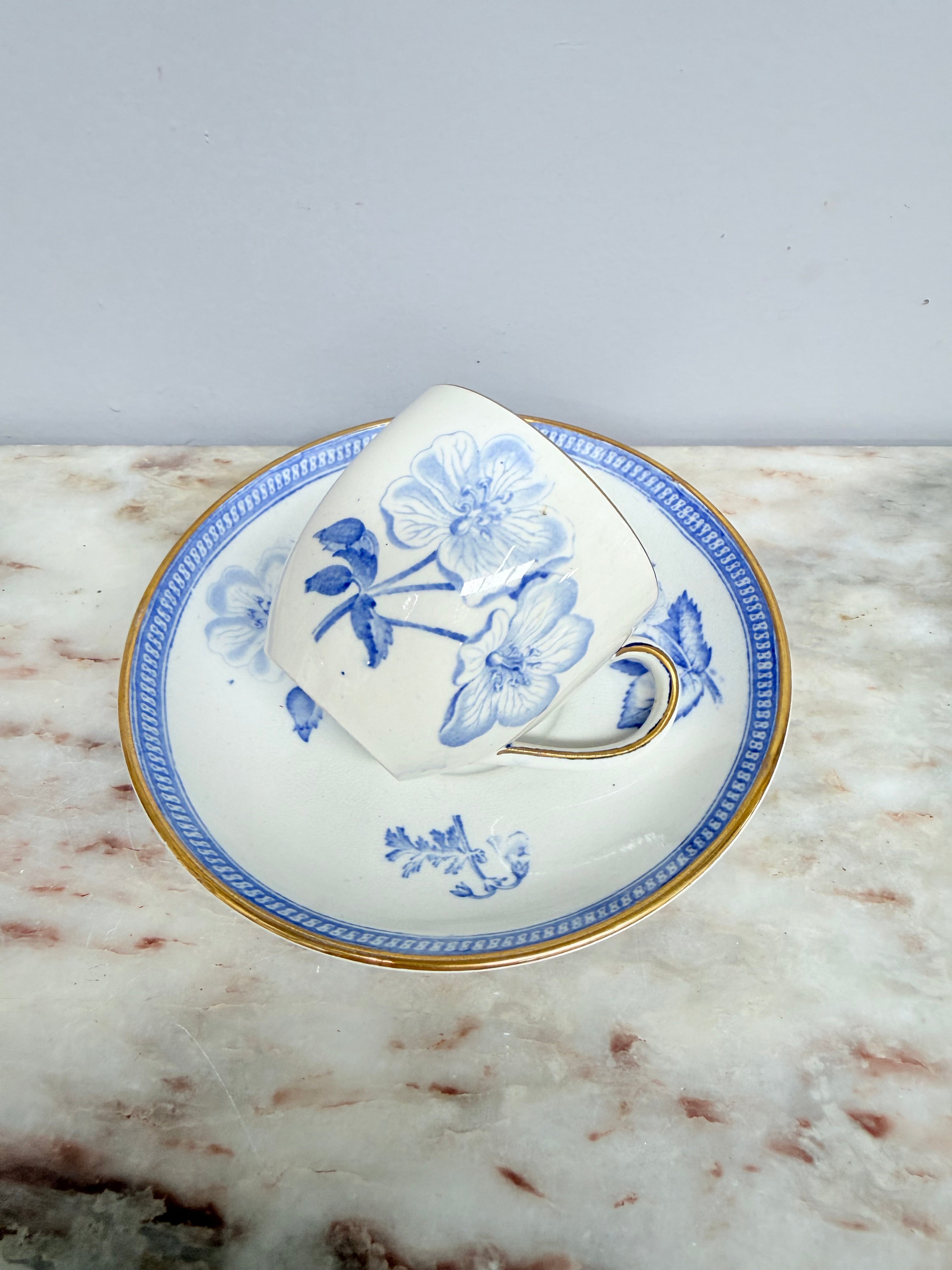 Wedgwood Botanical Cup & Saucer C1840 | Antique & Vintage | Moonee Ponds Antiques | Australia Wide