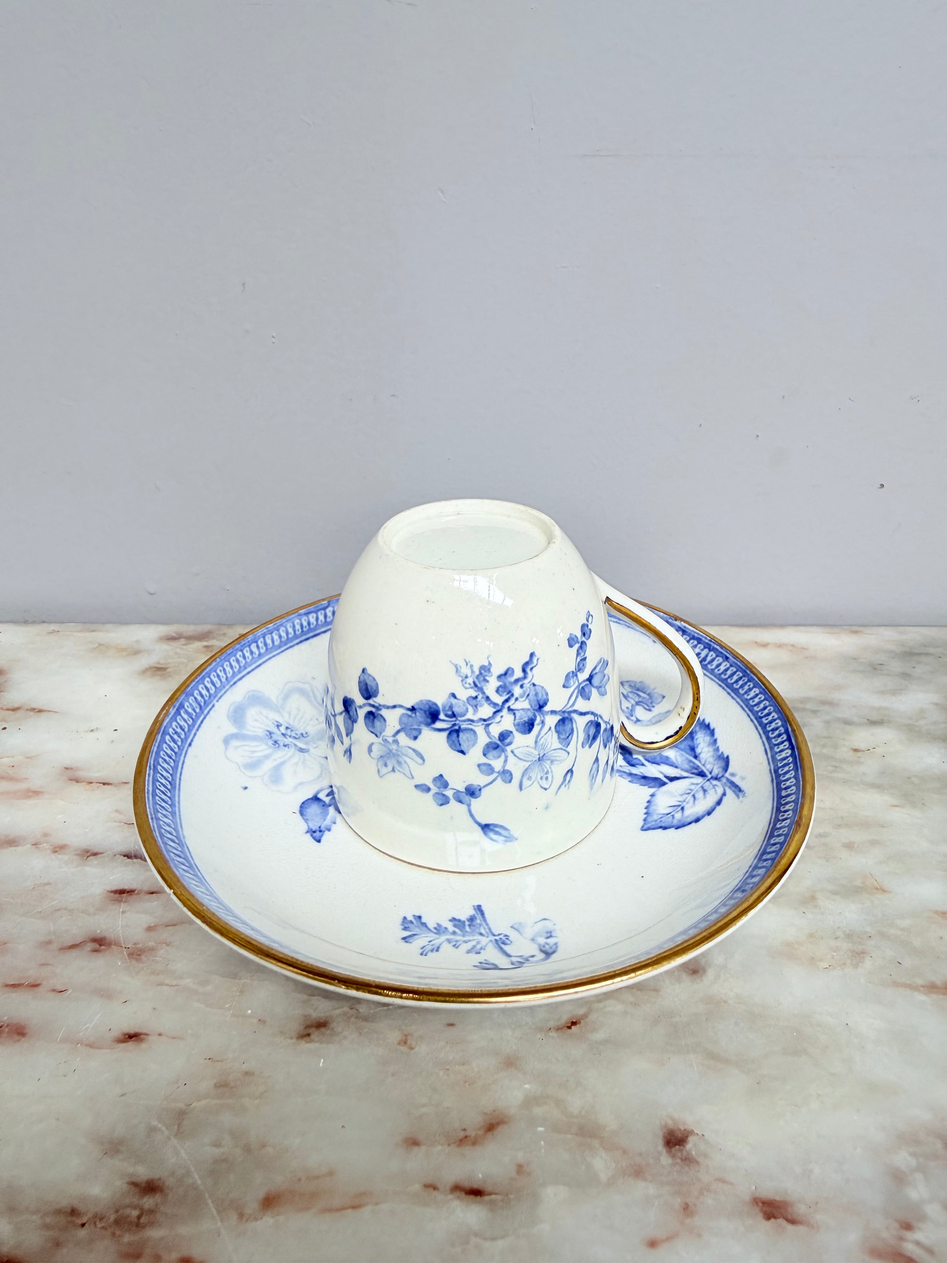 Wedgwood Botanical Cup & Saucer C1840 | Antique & Vintage | Moonee Ponds Antiques | Australia Wide