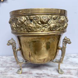 Art Nouveau Style Edwardian Brass Jardiniere