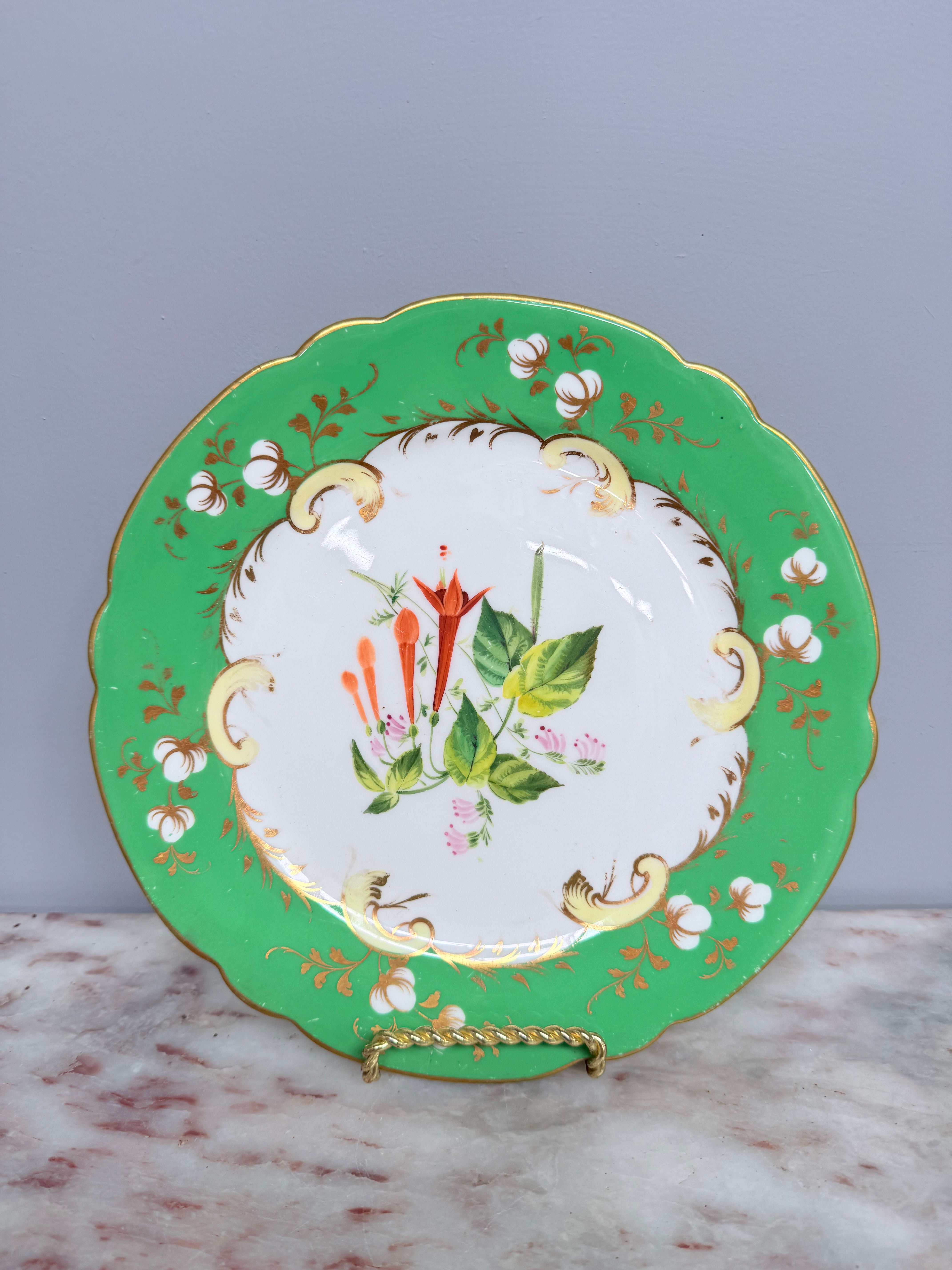 Pair of Antique 'Rockingham' C1840 Plates | Antique & Vintage | Moonee Ponds Antiques | Australia Wide