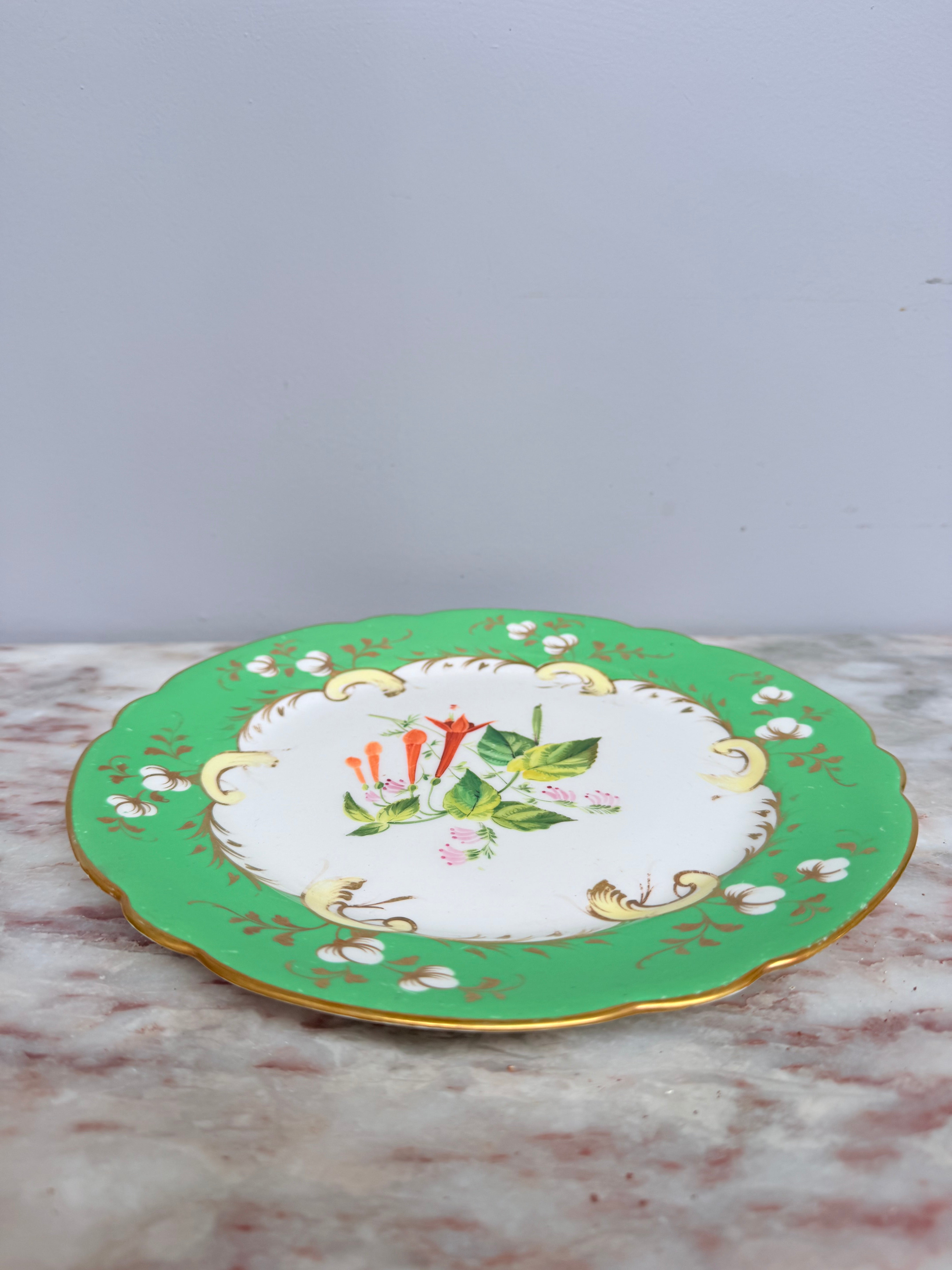 Pair of Antique 'Rockingham' C1840 Plates | Antique & Vintage | Moonee Ponds Antiques | Australia Wide
