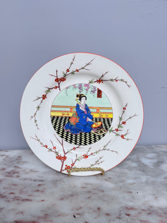Royal Wedgwood 'Geisha Musician' Plate