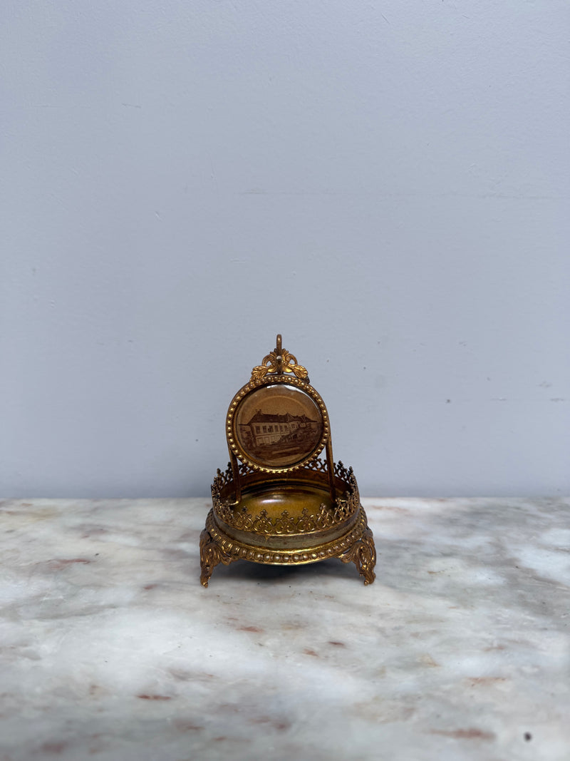 Vintage French Palais Royale Pocket Watch Holder C:1900