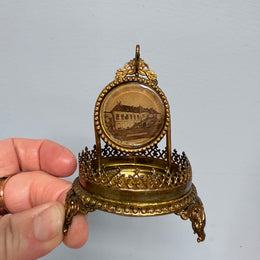 Vintage French Palais Royale Pocket Watch Holder C:1900