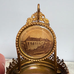 Vintage French Palais Royale Pocket Watch Holder C:1900