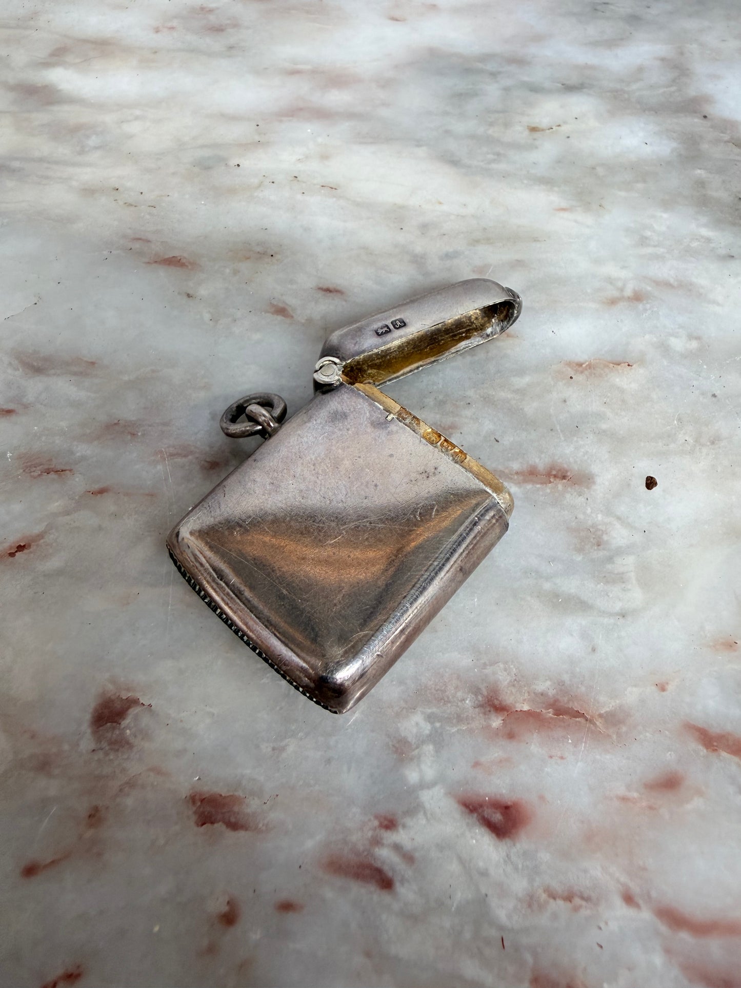 Rare Chester Silver Vesta Fob Case C:1901