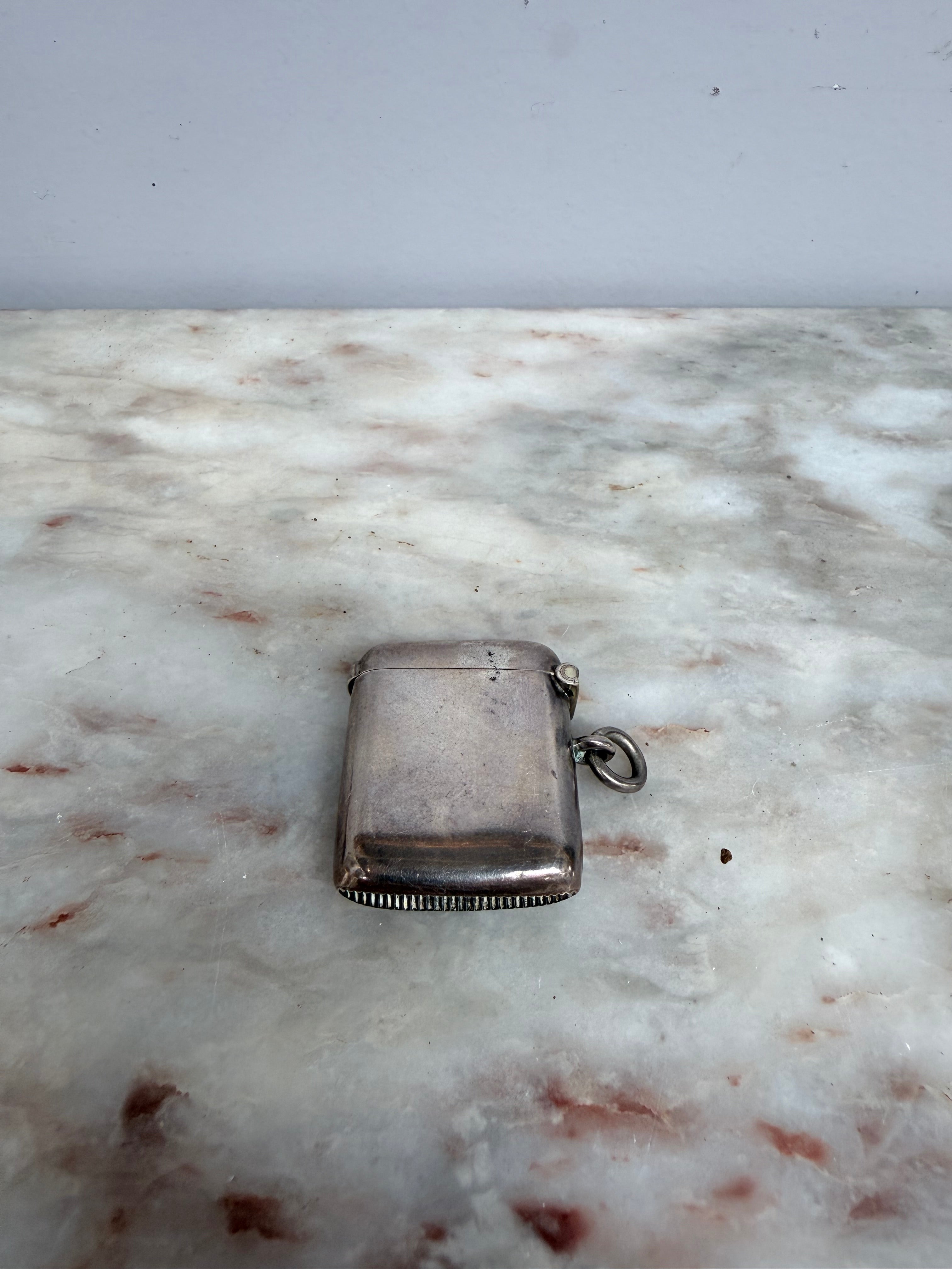 Rare Chester Silver Vesta Fob Case C:1901 | Antique & Vintage | Moonee Ponds Antiques | Australia Wide Delivery