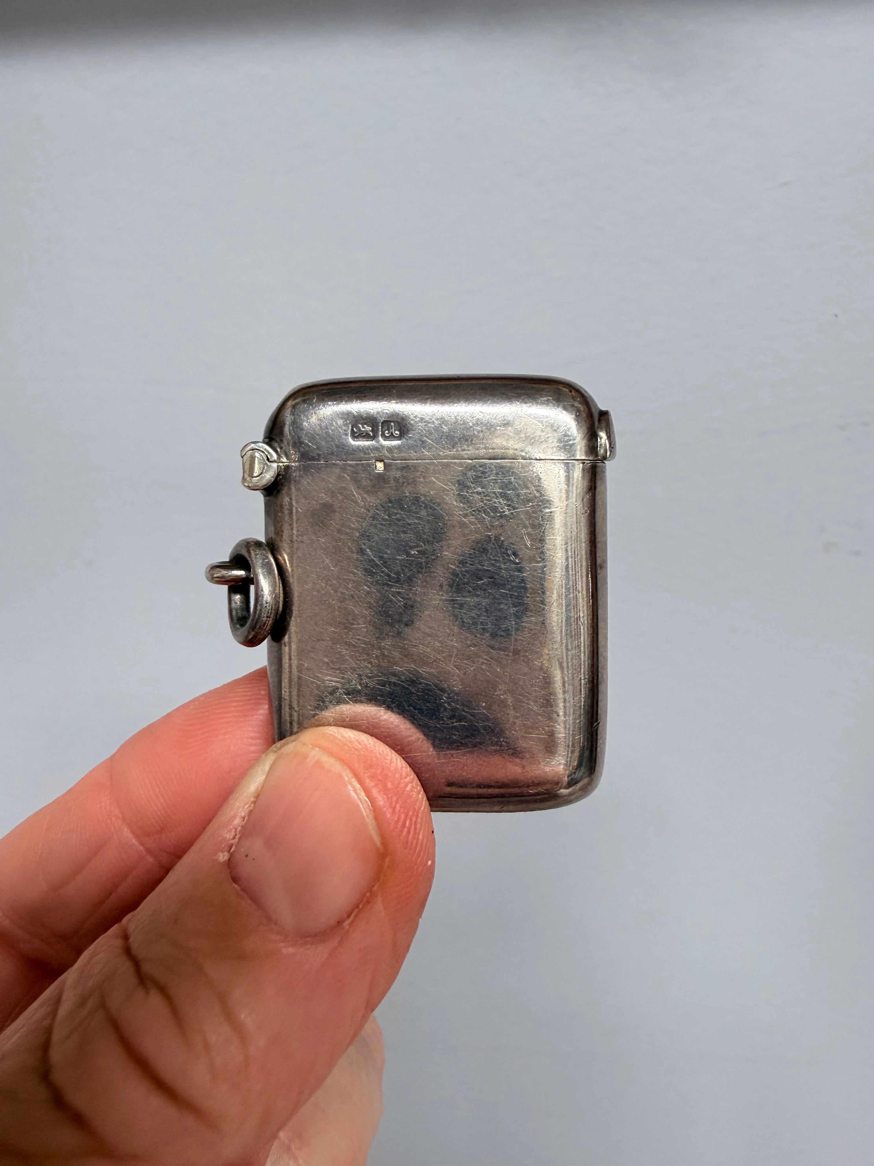 Rare Chester Silver Vesta Fob Case C:1901 | Antique & Vintage | Moonee Ponds Antiques | Australia Wide Delivery