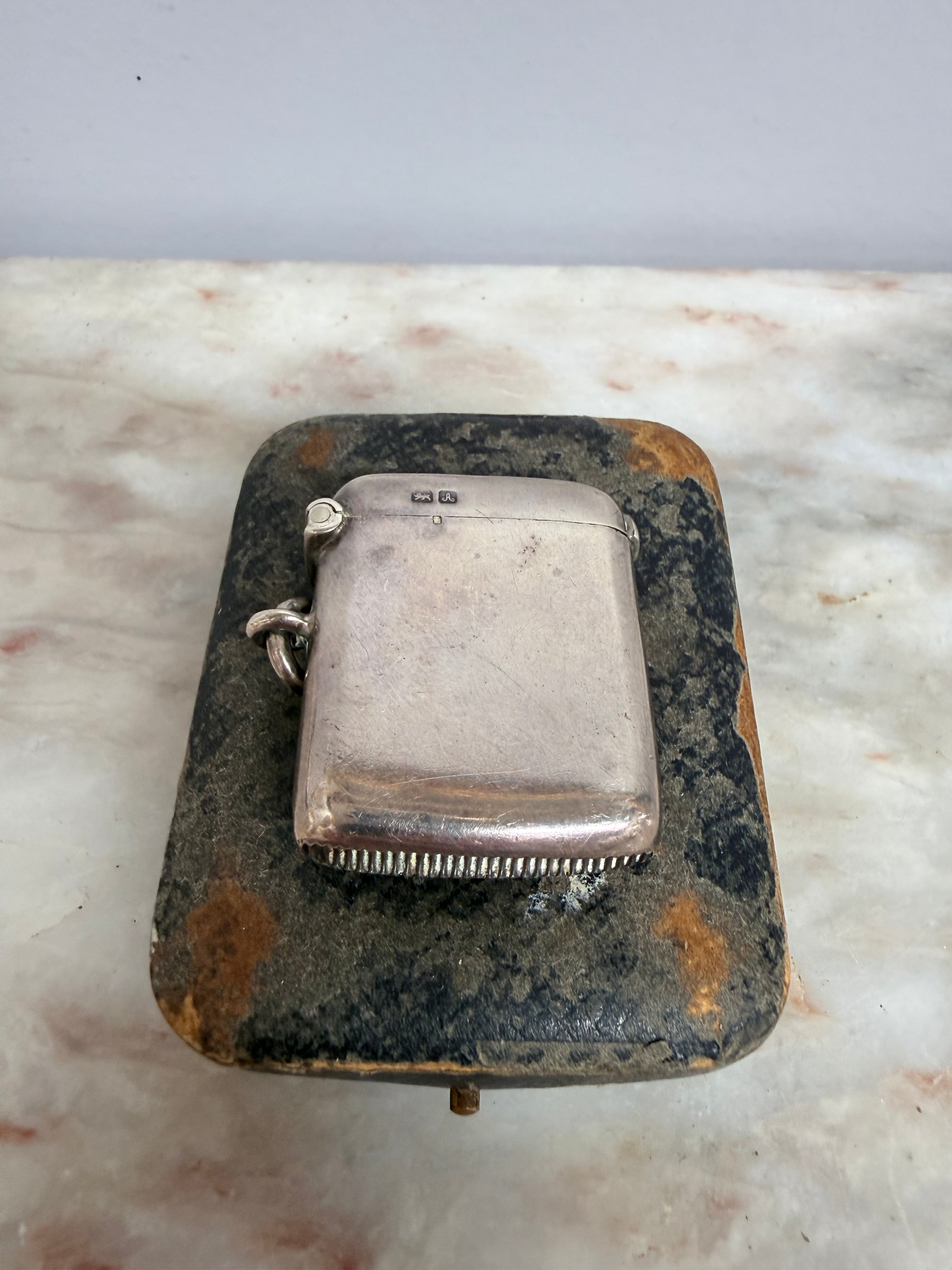 Rare Chester Silver Vesta Fob Case C:1901 | Antique & Vintage | Moonee Ponds Antiques | Australia Wide Delivery