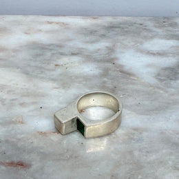 Vintage Silver Modernist Design Silver Ring