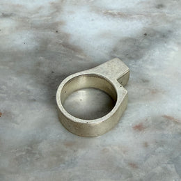 Vintage Silver Modernist Design Silver Ring