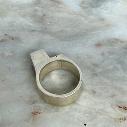 Vintage Silver Modernist Design Silver Ring