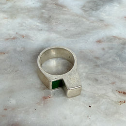 Vintage Silver Modernist Design Silver Ring
