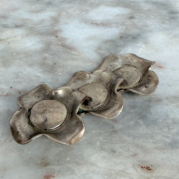 Silver Tone Modernist Brooch Circ: 1960's