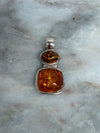 Charming Silver and Baltic Amber Pendant | Antique & Vintage | Moonee Ponds Antiques | Australia Wide Delivery