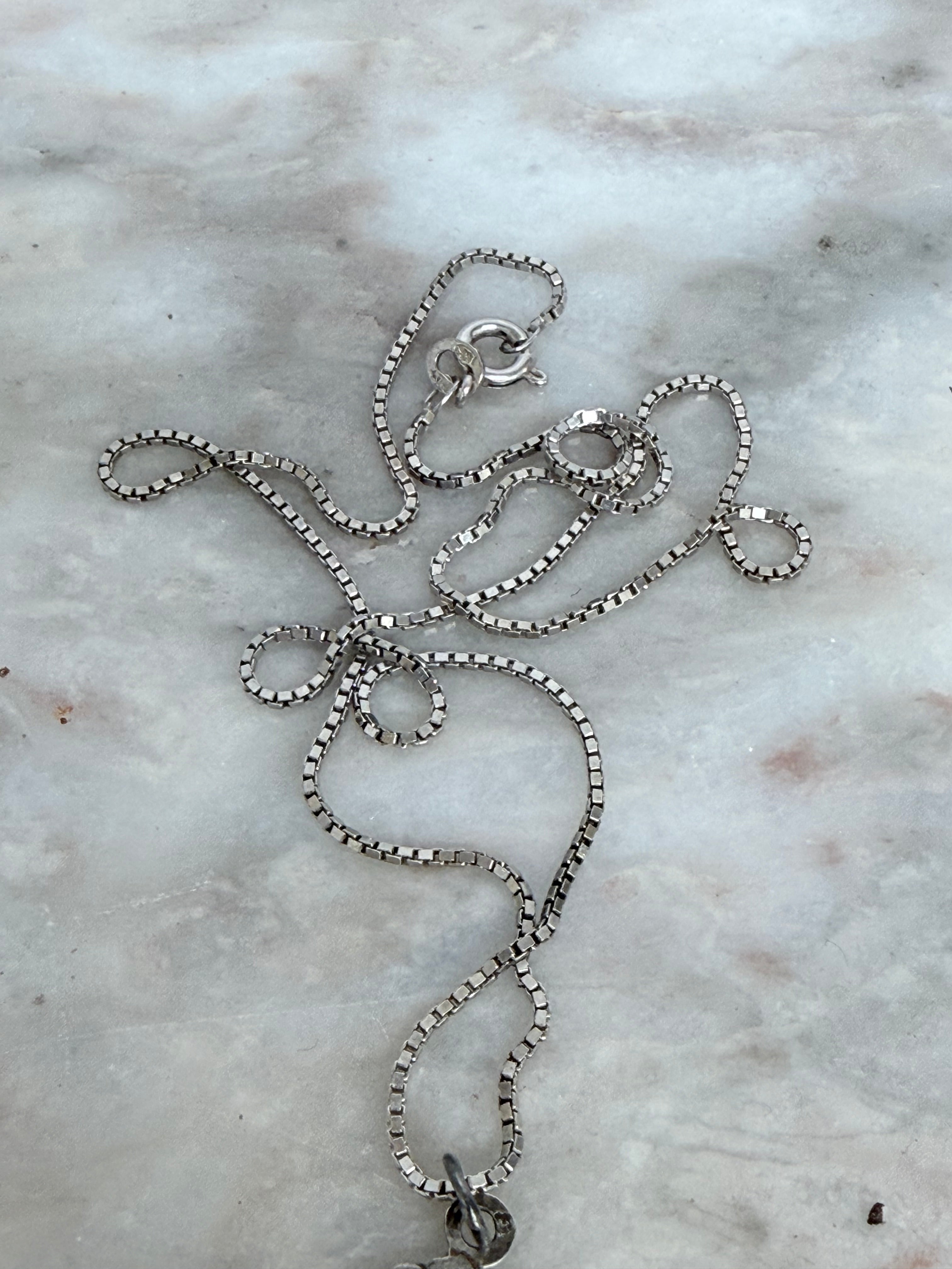 Vintage Silver Cross and Chain | Antique & Vintage | Moonee Ponds Antiques | Australia Wide Delivery
