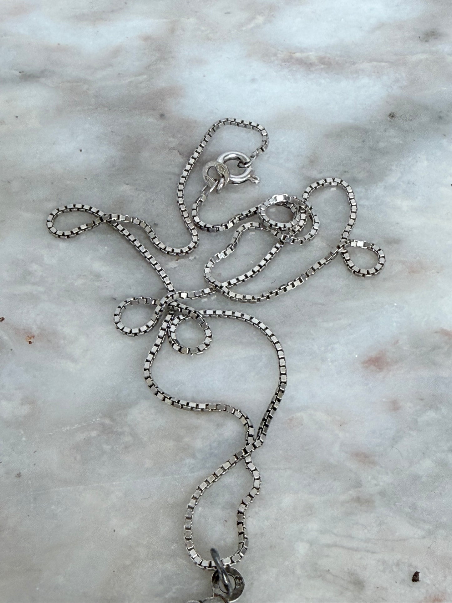 Vintage Silver Cross and Chain