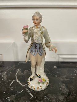 Dresden Lace Male Figurine | Antique & Vintage | Moonee Ponds Antiques | Australia Wide Delivery