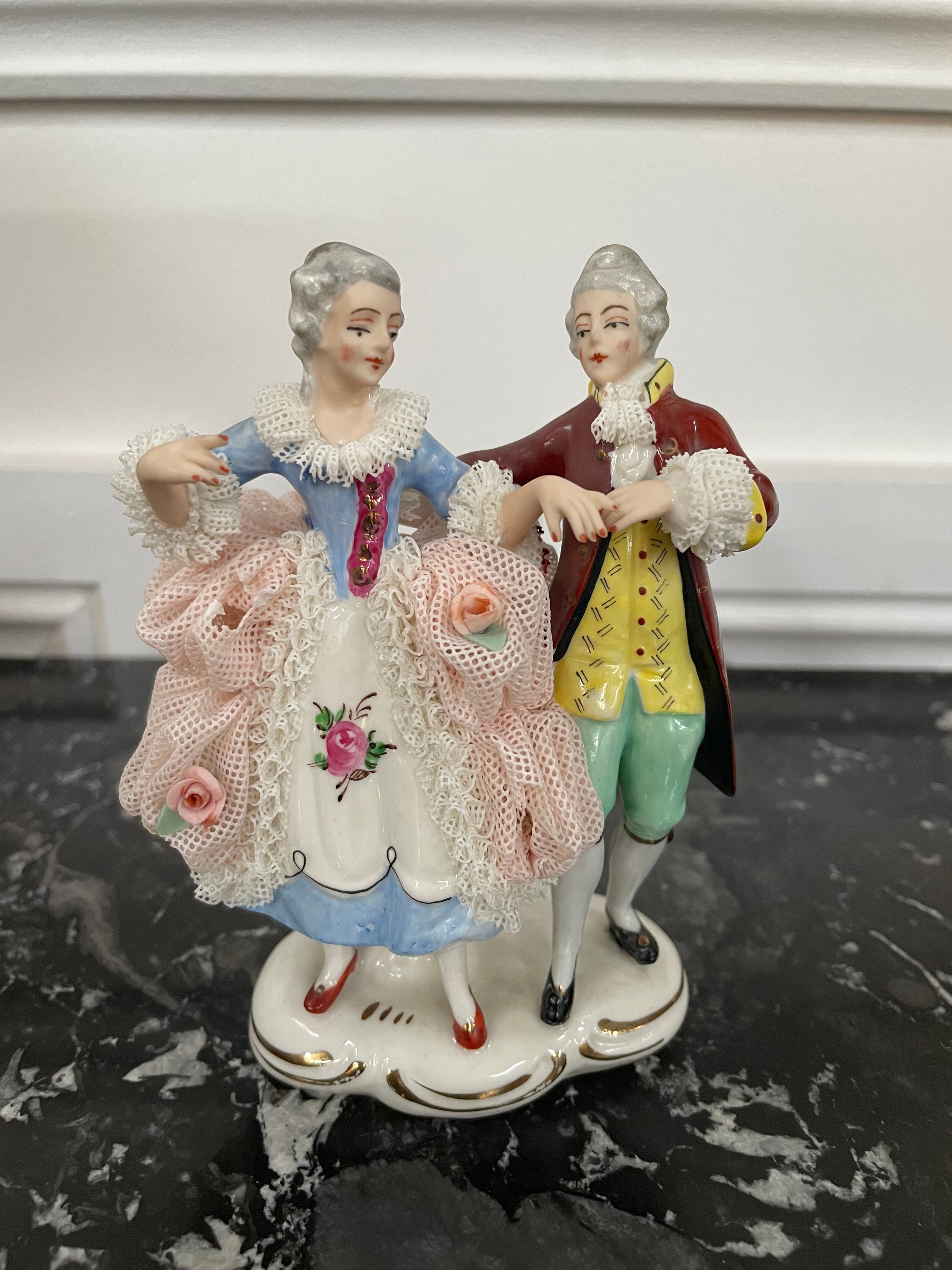 Dresden Lace Figurine | Antique & Vintage | Moonee Ponds Antiques | Australia Wide Delivery