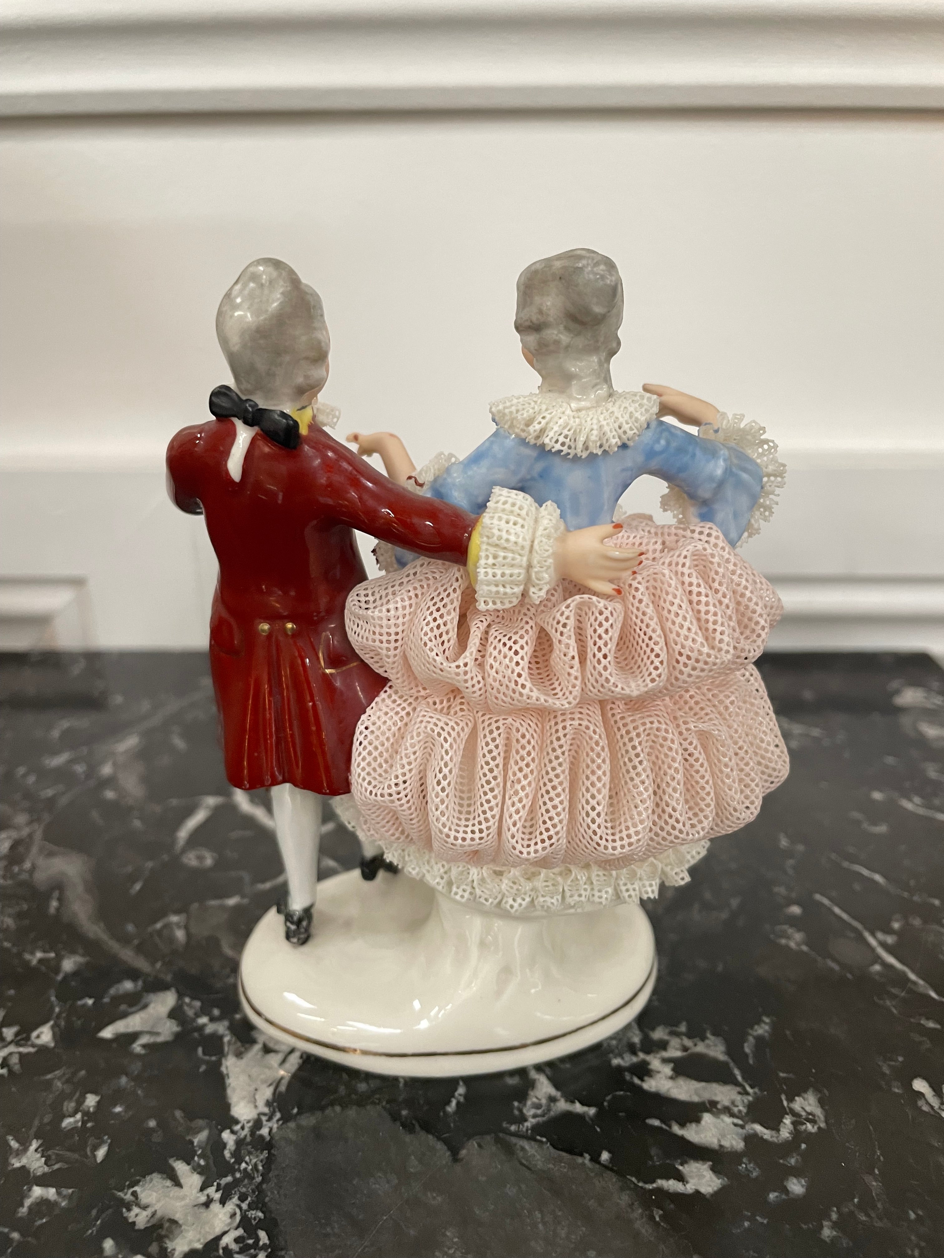 Dresden Lace Figurine | Antique & Vintage | Moonee Ponds Antiques | Australia Wide Delivery